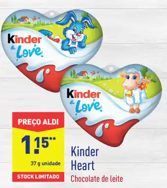 ALDI Kinder Heart 37g promoção