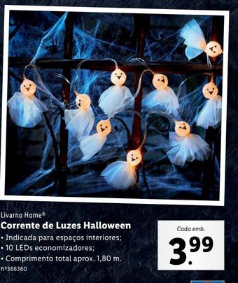Lidl Corrente luminosa promoção