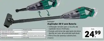 Lidl Aspirador portátil parkside promoção