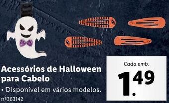 Lidl Acessórios de halloween promoção
