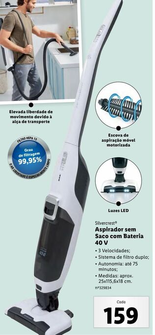 Lidl Aspirador sem saco silvercrest promoção