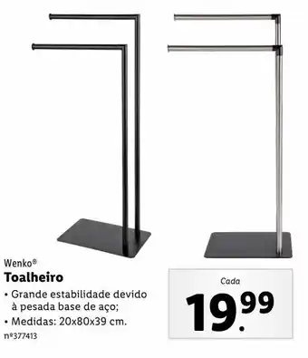 Lidl Porta toalha de pé promoção