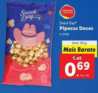 Lidl Pipoca snack day promoção