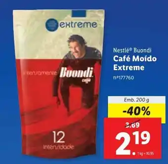 Lidl Café em pó buondi promoção