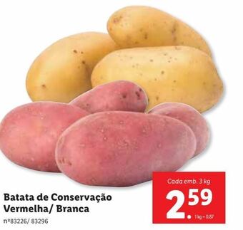 Lidl Batatas promoção