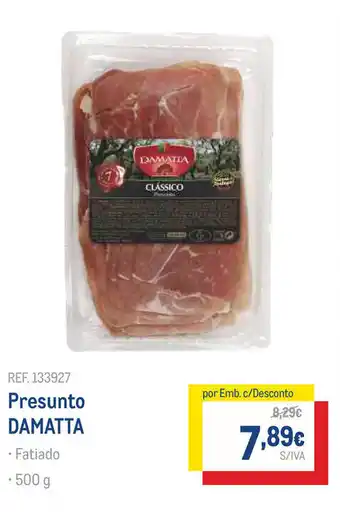 Makro Presunto Damatta 500g promoção