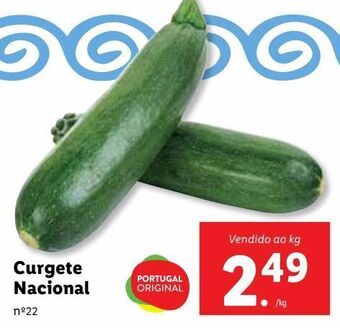Lidl Curgete promoção