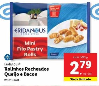 Lidl Salgados e marinados eridanous promoção