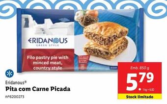 Lidl Salgados e marinados eridanous promoção