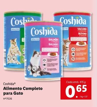 Lidl Comida para gatos promoção