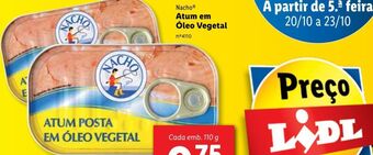 Lidl Atum em óleo vegetal promoção