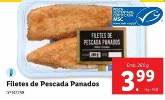 Lidl Filezinho de pescada empanados promoção