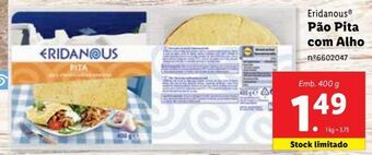Lidl Pão pita eridanous promoção