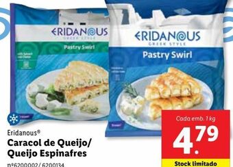 Lidl Salgados e marinados eridanous promoção