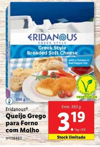 Lidl Queijos eridanous promoção