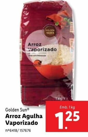 Lidl Arroz agulha golden sun promoção