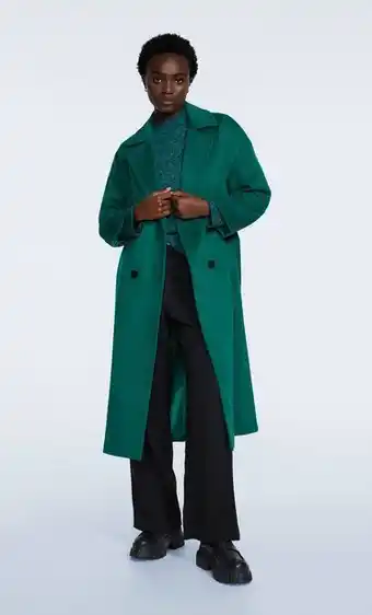 Stradivarius Sobretudo trench com cinto promoção