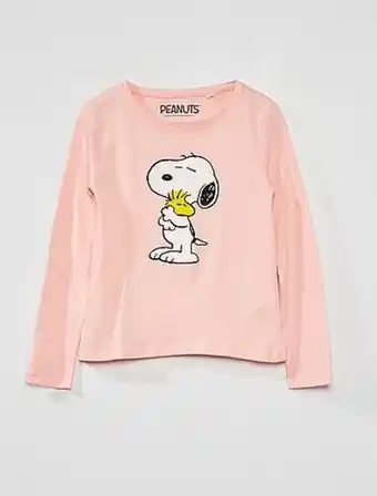 Kiabi T-shirt 'snoopy' em jersey promoção