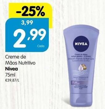Minipreço Creme para as mãos nivea promoção
