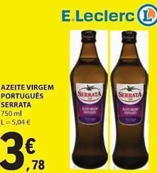 E.Leclerc Azeite virgem serrata promoção