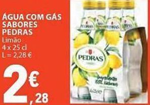 E.Leclerc Água com gás pedras salgadas promoção