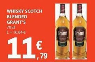 E.Leclerc Uísque grant's promoção