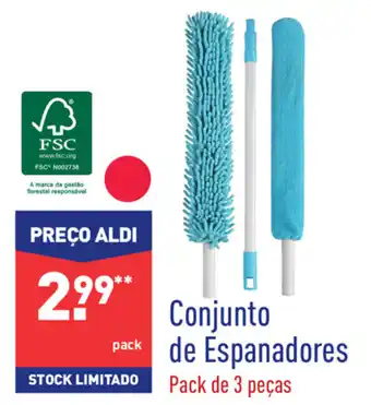 ALDI Conjunto de Espanadores Pack de 3 Peças promoção