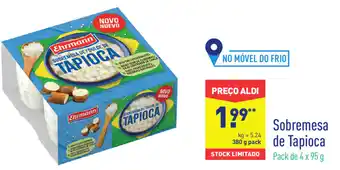 ALDI Sobremesa de Tapioca Pack de 4x95g promoção