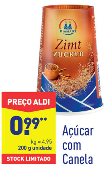 ALDI Açúcar com Canela 200g promoção
