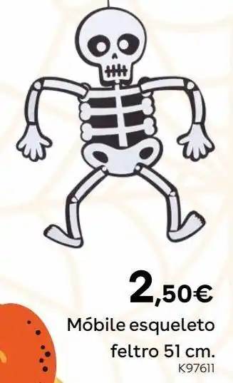 Toys R Us Móbil esqueleto feltro 51 cm promoção