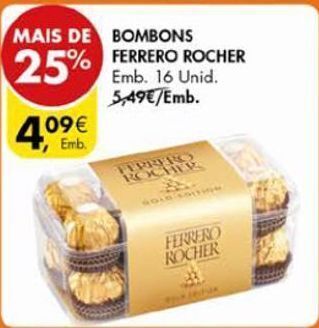 Pingo Doce Bombons ferrero rocher promoção