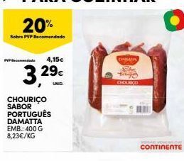 Continente Bom dia Chouriço damatta promoção