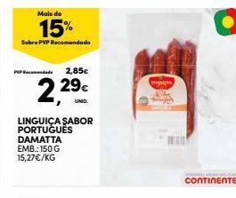 Continente Bom dia Linguiça damatta promoção