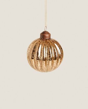 Bola de natal mercurizada cor de bronze
