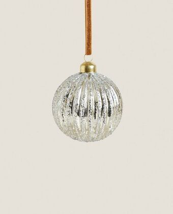 ZARA HOME Bola de natal mercurizada relevo promoção