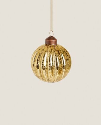 Bola de natal mercurizada dourada