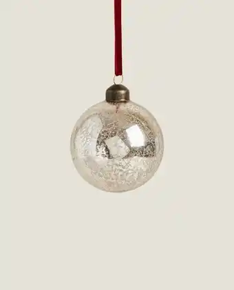 ZARA HOME Bola de natal vidro mercurizado promoção