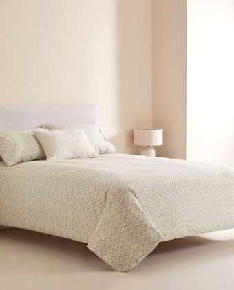 ZARA HOME Capa de edredão estampado florzinhas promoção