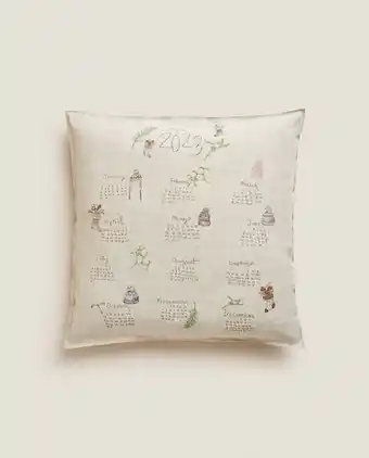 ZARA HOME Capa de almofada calendário promoção