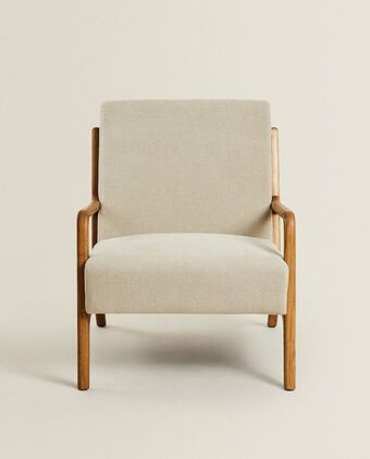 ZARA HOME Poltrona freixo e linho promoção