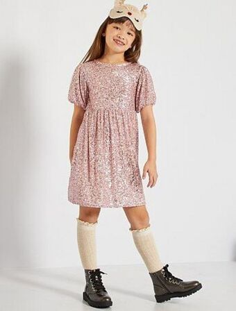Kiabi Vestido com lantejoulas promoção
