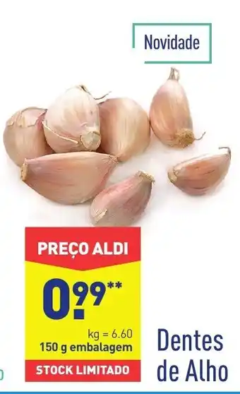 ALDI Dentes de Alho promoção