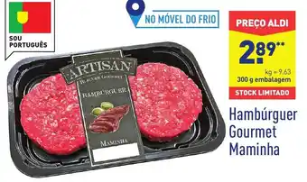 ALDI Hambúrguer Groumet Maminha 300g promoção