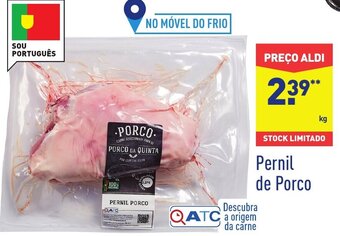 ALDI Pernil de Porco promoção