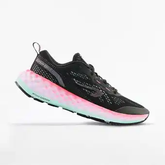 Calçado de corrida mulher kiprun ks900 preto/rosa