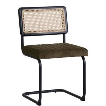 Superdecor Cadeira de veludo/metal 036 promoção
