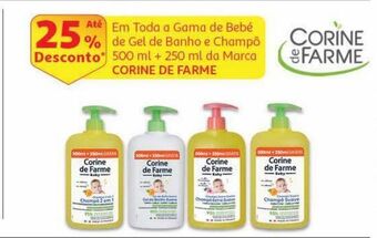 Auchan Gel de banho corine de farme promoção