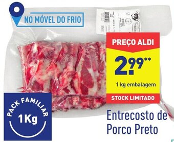ALDI Entrecosto de Porco Preto 1Kg promoção