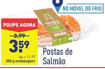 ALDI Postas de Salmào 300g promoção