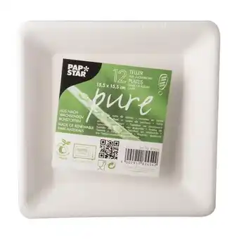 Pingo Doce Pratos quadrados de cana de açúcar pure papstar promoção